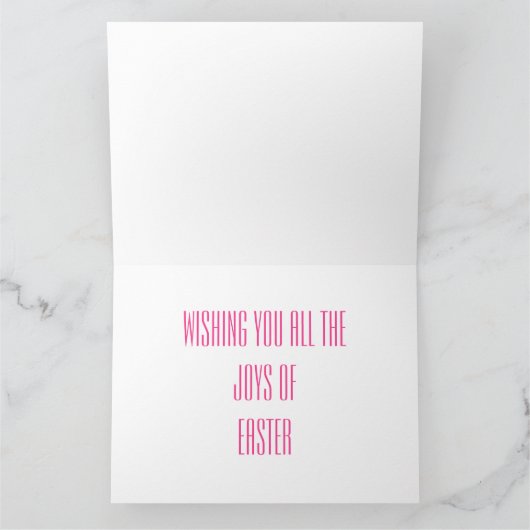 Pasen vreugde kaart (Binnen)