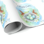 Pasen Watercolor Kaart Cadeaupapier (Rol Hoek)
