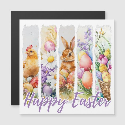 Pasen watercolor ontwerp (Voorkant / Achterkant)