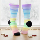 Pasen Waterverf Achtergrond Naam Gepersonaliseerd Sokken