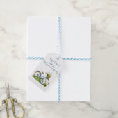 Pasen waterverf cadeaukaart cadeaulabel (Met Touw)