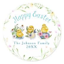 Pasen Waterverf illustratie: Lente kuikens