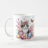 Pasen - Waterverf Kitten - Koffiemok (Links)