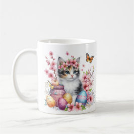 Pasen - Waterverf Kitten - Koffiemok