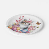 Pasen - Waterverf Kitten - Papieren Bordje (Gekanteld)