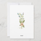 Pasen Waterverf Rabbit Pasen Kaart  (Achterkant)