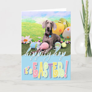 Pasen - Weimaraner - Ben Feestdagen Kaart