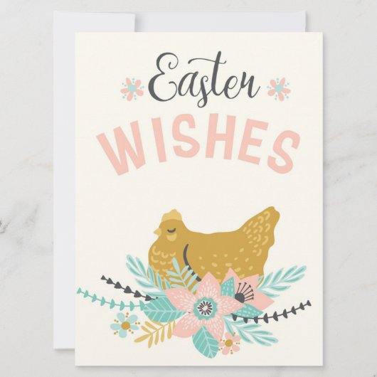 Pasen Wensen  Feestdagenkaart (Voorkant)