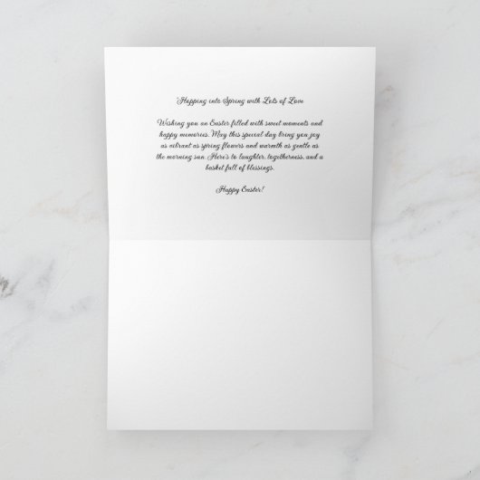 Pasen Wensen Kaart (Binnen)