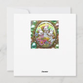  Pasen ~ WENSEN U VREUGDE ~ Bunnies ~ Feestdagenkaart (Achterkant)