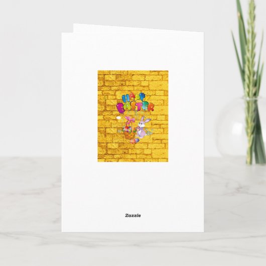 Pasen wenskaart feestdagen kaart (Achterkant)