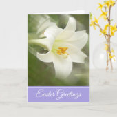 Pasen Wenskaart Pasen Lily Kaart (Gele Bloem)