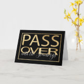 Pasen Wenskaart "Passover Classic Gold" Kaart (Gele Bloem)