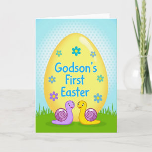Pasen wenskaart voor godzoon kaart