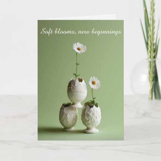 Pasen Wenskaart Zachte Lente Minimaal Bedankkaart (Voorkant)