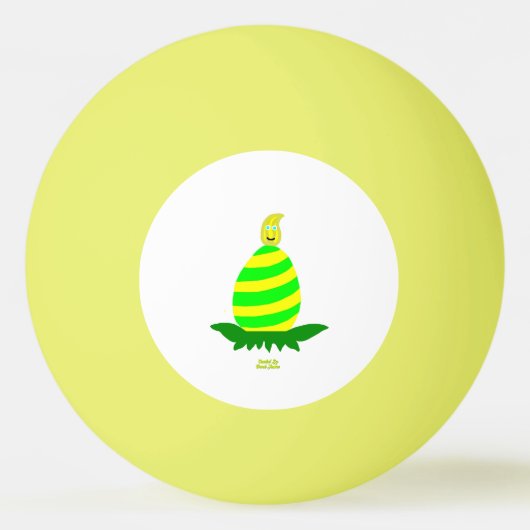 Pasen wenst pingpong Ball (Voorkant)