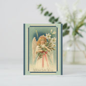  Pasen wil Angel Lily Briefkaart (Staand voorkant)