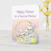 Pasen wint speciale MOM-kalkoenen Kaart (Gele Bloem)