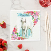 Pasen wit lam | Voorjaarsbloemen Servet (Insitu)