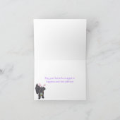 Pasen YorkiePoo - de Mengeling van de Poedel van Feestdagen Kaart (Binnen)