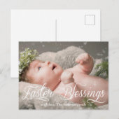 Pasen Zegen Baby Kinderen Familie Foto Feestdagenkaart (Voorkant / Achterkant)