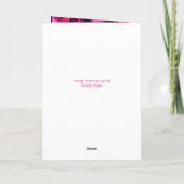 Pasen Zegen Kruis Roze Rozen Kaart (Achterkant)