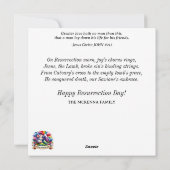 Pasen Zegeningen Lam Pastel Tuin Thee Party Feestdagenkaart (Achterkant)