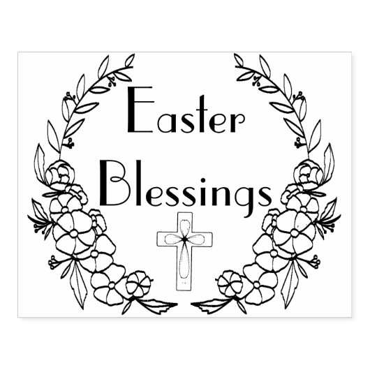 Pasen zegeningen Rubber Stamp Rubberstempel (Afrduk)