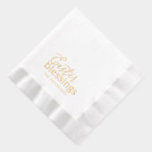 Pasen Zegeningen Script Typografie Religieuze naam Folie Servetten (Rechts)