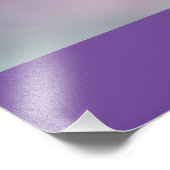 Pasen Zegeningen w / Roze & Paarse Iris Bloem Foto Afdruk (Hoek)