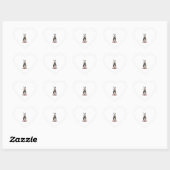 Pasen Zombie Konijn Halloween Bunny Hart Sticker (Vel)