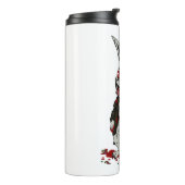 Pasen Zombie Konijn Halloween Bunny Thermosbeker (Gedraaid links)