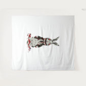 Pasen Zombie Konijn Halloween Bunny Wandkleed (Voorkant (horizontaal))
