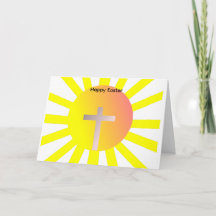 Pasen Zon en kruiskaart