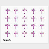 Pasen Zondag Jezus Opstanding Ronde Sticker (Vel)