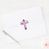 Pasen Zondag Jezus Opstanding Ronde Sticker (Envelop)