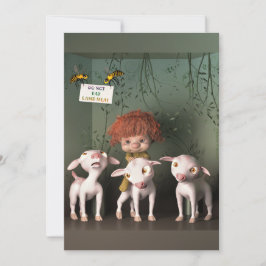 Pasen zonder lam - Versie 1 Feestdagenkaart