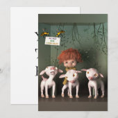 Pasen zonder lam - Versie 1 Feestdagenkaart (Voorkant / Achterkant)