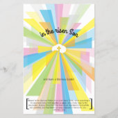 Pasen Zonsopgang Opstanding Groet Flyer (Achterkant)