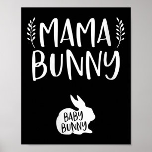 Pasen Zwangerschap Aankondiging Mama Bunny Ba Poster