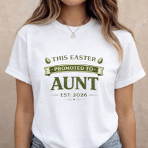 Pasen zwangerschapsaankondiging T-shirt voor tante