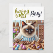 Pasenfeest voor kattenliefhebbers kaart (Voorkant)