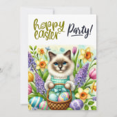 Pasenfeest voor kattenliefhebbers kaart (Voorkant)