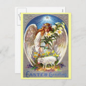  Pasengel en Lamb Feestdagenkaart (Voorkant / Achterkant)