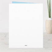 Pasenkaart met naam van 3 letters kaart (Achterkant)