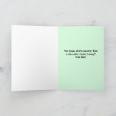 Pasenkaart voor kleinkind feestdagen kaart (Binnen)