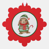 Pasenkonijn Ornament Kaart (Achterkant)