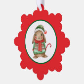 Pasenkonijn Ornament Kaart (Links)