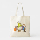 Pasenkuiken uit het ei gekomen tote bag (Achterkant)