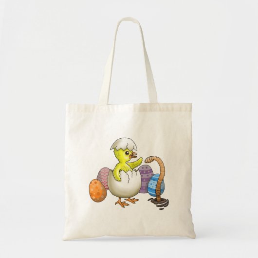 Pasenkuiken uit het ei gekomen tote bag (Voorkant)